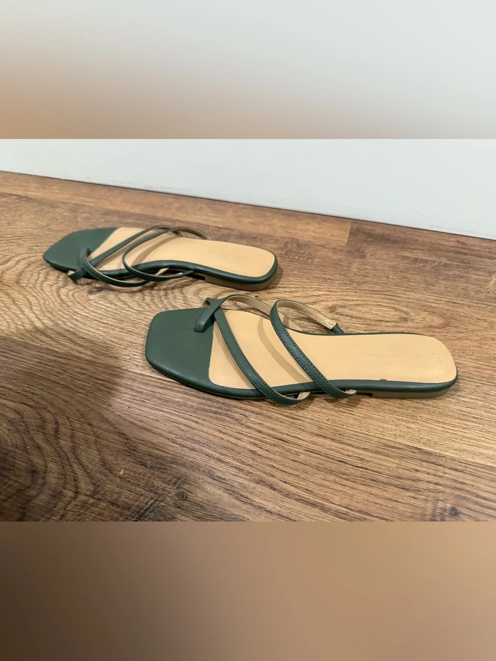 Banana Republic Brown Snake-Print Strappy Slide Sandals